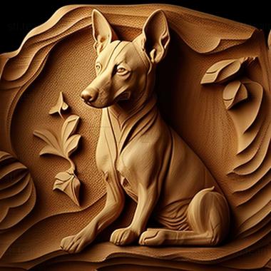 3D model Cirneco del Etna dog (STL)